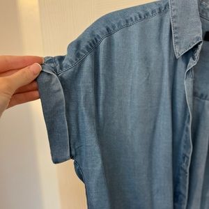 Cotton denim button down